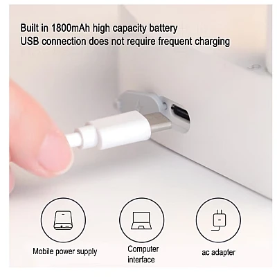 Dozator apa de birou din Inox cu Incarcare USB Alb/Negru Dozator apa de birou din Inox cu Incarcare USB Alb/Negru