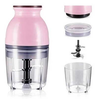 Tocator QUATRE multifunctional pentru legume si fructe Roz 600 ml