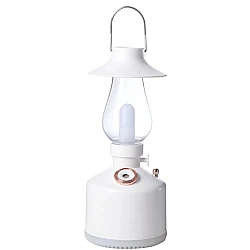 Mini umidificator ALB cu lampa vintage si schimbare de culoare 