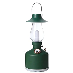 Mini umidificator VERDE cu lampa vintage si schimbare de culoare 