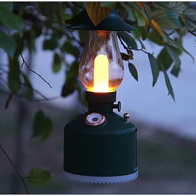 Mini umidificator ALB cu lampa vintage si schimbare de culoare Mini umidificator ALB cu lampa vintage si schimbare de culoare