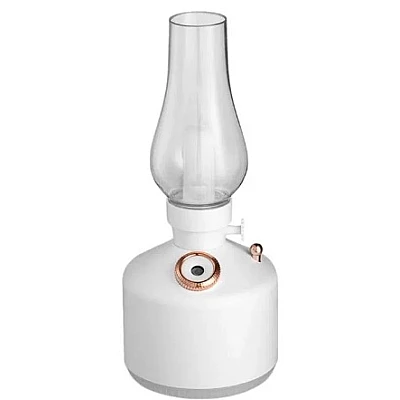 Mini umidificator ALB cu lampa fara capac si schimbare de culoare Mini umidificator ALB cu lampa fara capac si schimbare de culoare