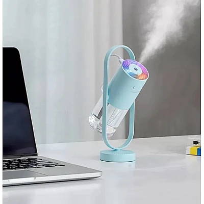 Mini umidificator 200 ml creativ cu LED si proiectie rotativa 360 Mini umidificator 200 ml creativ cu LED si proiectie rotativa 360