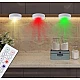Set 3 Lumini pentru dulap Rotunde cu 5 moduri de iluminare si Telecomanda Set 3 Lumini pentru dulap Rotunde cu 5 moduri de iluminare si Telecomanda