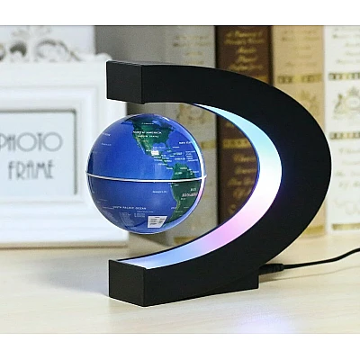 Glob pamantesc magnetic si plutitor ce leviteaza iluminare LED Glob pamantesc magnetic si plutitor ce leviteaza iluminare LED