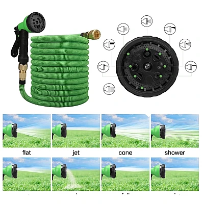 Furtun extensibil PROFESIONAL 37M de gradina Verde