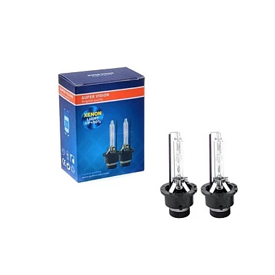 Set 2 becuri Xenon D2S White auto pentru far suport metalic 35W 6000K Set 2 becuri Xenon D2S White auto pentru far suport metalic 35W 6000K