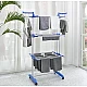 UB Uscator Vertical pentru Rufe Haine Mobil si Pliabil pentru Spatii Mici 173X78X50 cm