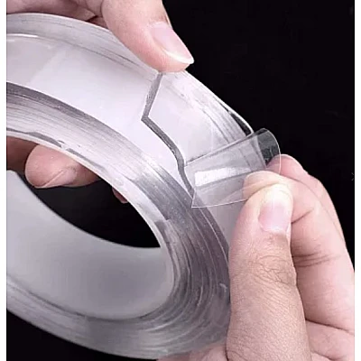 Set 3 Banda Ivy Grip 2 CM x 300 CM din SILICON transparent dublu adeziva incolora JK Set 3 Banda Ivy Grip 2 CM x 300 CM din SILICON transparent dublu adeziva incolora JK