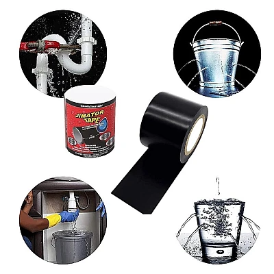 Banda Super Adeziva Reparatoare JIMATOR TAPE 2" x 5' Neagra Banda Super Adeziva Reparatoare JIMATOR TAPE 2" x 5' Neagra