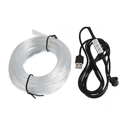 Fir RGB 2m lumina ambientala auto cu alimentare mufa USB Fir RGB 2m lumina ambientala auto cu alimentare mufa USB