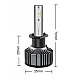 Set 2 becuri auto COB H1, 100W, lumina alb-rece, 12000 lumeni Set 2 becuri auto COB H1, 100W, lumina alb-rece, 12000 lumeni