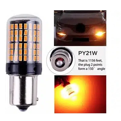 Set 2 Becuri LED Canbus 1156 Pozitie Portocaliu BA15S P21W 144 LED-uri Set 2 Becuri LED Canbus 1156 Pozitie Portocaliu BA15S P21W 144 LED-uri