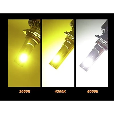Set 2 Becuri Led H3 cu 3 Nuante De Culori (galben, alb, xenon) Set 2 Becuri Led H3 cu 3 Nuante De Culori (galben, alb, xenon)