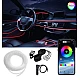 Lumina ambientala LED RGB fibra, Suport pentru aplicatii, 4 in 1, 6 metri Lumina ambientala LED RGB fibra, Suport pentru aplicatii, 4 in 1, 6 metri