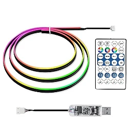Banda acrilica Symphony 120 cm, lumina ambientala auto RGB, alimentare USB