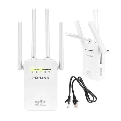 Amplificator Alb U7AC1200RE de semnal 4 antene wireless AX Amplificator Alb U7AC1200RE de semnal 4 antene wireless AX