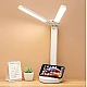 Lampa 1960 de birou LED cu usb, iluminare cu 2 capete Reglabile ALB Lampa 1960 de birou LED cu usb, iluminare cu 2 capete Reglabile ALB