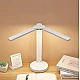 Lampa 1960 de birou LED cu usb, iluminare cu 2 capete Reglabile ALB Lampa 1960 de birou LED cu usb, iluminare cu 2 capete Reglabile ALB