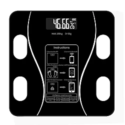 Cantar corporal cu Ecran digital Iluminat cu Aplicatie Android/iOs 180 Kg Max NEGRU Cantar corporal cu Ecran digital Iluminat cu Aplicatie Android/iOs 180 Kg Max NEGRU