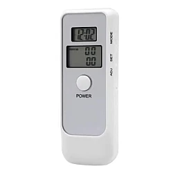 Tester de Alcoolemie digital functie de ceas cronometru Alb