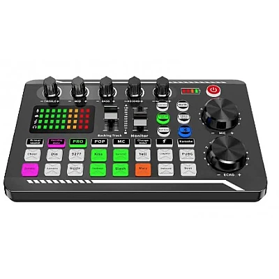 Placa de Sunet Live Q SK7 cu Mixer Audio Podcast si Schimbator de Voce Placa de Sunet Live Q SK7 cu Mixer Audio Podcast si Schimbator de Voce