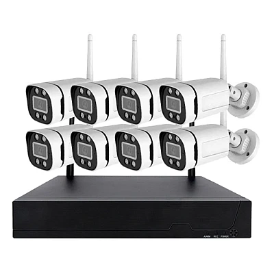 Kit 8 Camere Supraveghere Wifi S888PRO 3MP 1080P Kit 8 Camere Supraveghere Wifi S888PRO 3MP 1080P