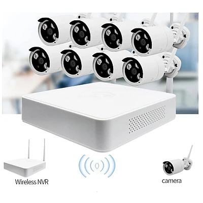Kit 8 Camere Supraveghere Wifi S888PRO 3MP 1080P Kit 8 Camere Supraveghere Wifi S888PRO 3MP 1080P