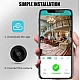Camera HQ36 WiFi pentru interior IP 720p rotunda unghi 90 grade Camera HQ36 WiFi pentru interior IP 720p rotunda unghi 90 grade