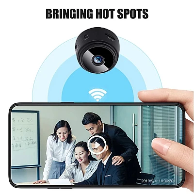 Camera HQ36 WiFi pentru interior IP 720p rotunda unghi 90 grade Camera HQ36 WiFi pentru interior IP 720p rotunda unghi 90 grade