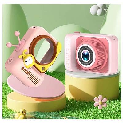 Camera pentru copii HD 1080P Melc Albastru Camera pentru copii HD 1080P Melc Albastru