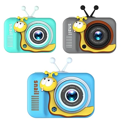 Camera pentru copii HD 1080P Melc Albastru Camera pentru copii HD 1080P Melc Albastru