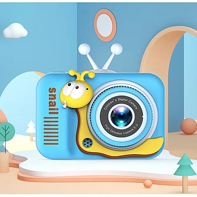 Camera pentru copii HD 1080P Melc Albastru Camera pentru copii HD 1080P Melc Albastru