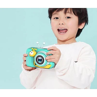 Camera pentru copii HD 1080P Melc Albastru Camera pentru copii HD 1080P Melc Albastru