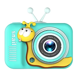 Camera pentru copii HD 1080P Melc Turcoaz