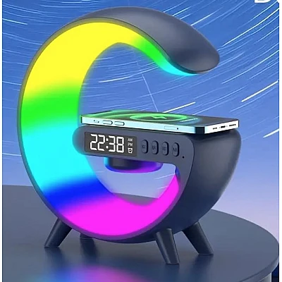 Boxa Mica bluetooth G63 cu Statie incarcare wireless si lampa RGB Boxa Mica bluetooth G63 cu Statie incarcare wireless si lampa RGB