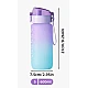 Sticla de apa potabila fitness Colorata 20Oz cu Marcator de timp Sticla de apa potabila fitness Colorata 20Oz cu Marcator de timp