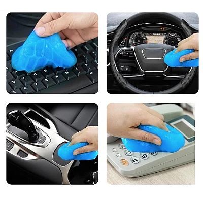 Gel de curatare auto tip puddy Albastru