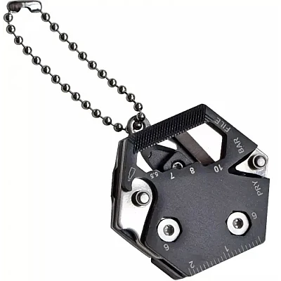 Breloc Hexagon multifunctional cu 7 functii Breloc Hexagon multifunctional cu 7 functii