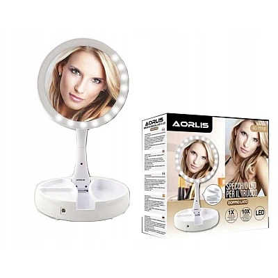 Oglinda Rotunda de machiaj AO 77900 pliabila cu LED Oglinda Rotunda de machiaj AO 77900 pliabila cu LED