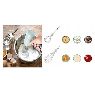 Mixer de mana electric portabil fara fir 3 in 1 AO-78163 Mixer de mana electric portabil fara fir 3 in 1 AO-78163