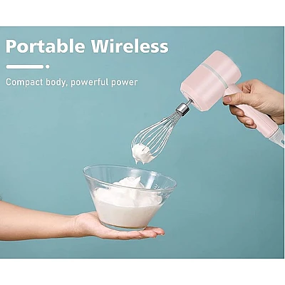 Mixer de mana electric portabil fara fir 3 in 1 AO-78163 Mixer de mana electric portabil fara fir 3 in 1 AO-78163