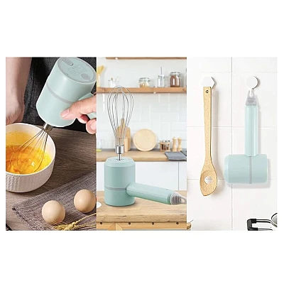 Mixer de mana electric portabil fara fir 3 in 1 AO-78163 Mixer de mana electric portabil fara fir 3 in 1 AO-78163