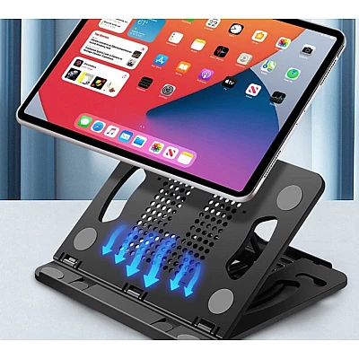 Suport pliabil laptop/telefon/tableta Q-ZJ011 Negru Suport pliabil laptop/telefon/tableta Q-ZJ011 Negru