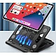 Suport pliabil laptop/telefon/tableta Q-ZJ011 Negru Suport pliabil laptop/telefon/tableta Q-ZJ011 Negru