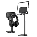 Suport Reglabil pentru Telefon/Tableta de birou cu suport pentru Casti Q-ZJ201