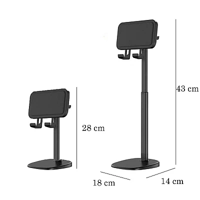 Suport Reglabil pentru Telefon/Tableta de birou cu suport pentru Casti Q-ZJ201 Suport Reglabil pentru Telefon/Tableta de birou cu suport pentru Casti Q-ZJ201