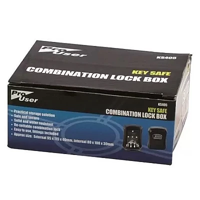 Seif Mic KS405 pentru chei cu Combinatie si Montaj pe perete Negru Seif Mic KS405 pentru chei cu Combinatie si Montaj pe perete Negru
