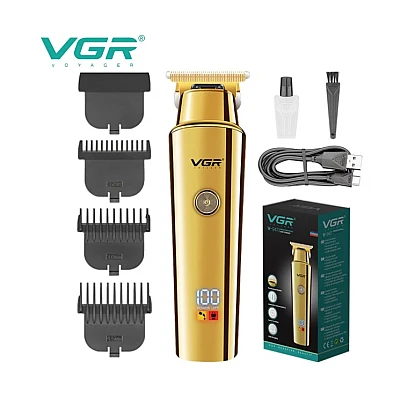 Aparat de tuns VGR-947 Auriu cu 4 atasamente Aparat de tuns VGR-947 Auriu cu 4 atasamente