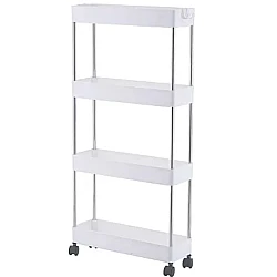 Organizator tip carucior multifuncional cu 4 rafturi Alb MD